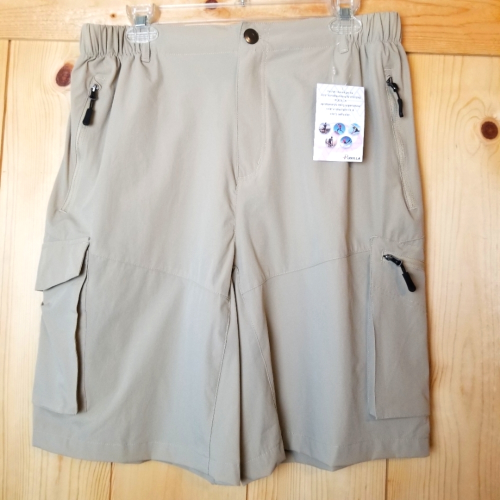 Pudolla Nylon Blend Cargo Hiking Outdoor Sportswear Athletic Shorts NWT